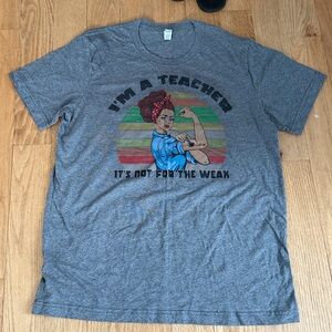 Bella Canvas Gray Graphic Tee - I'm a Teacher